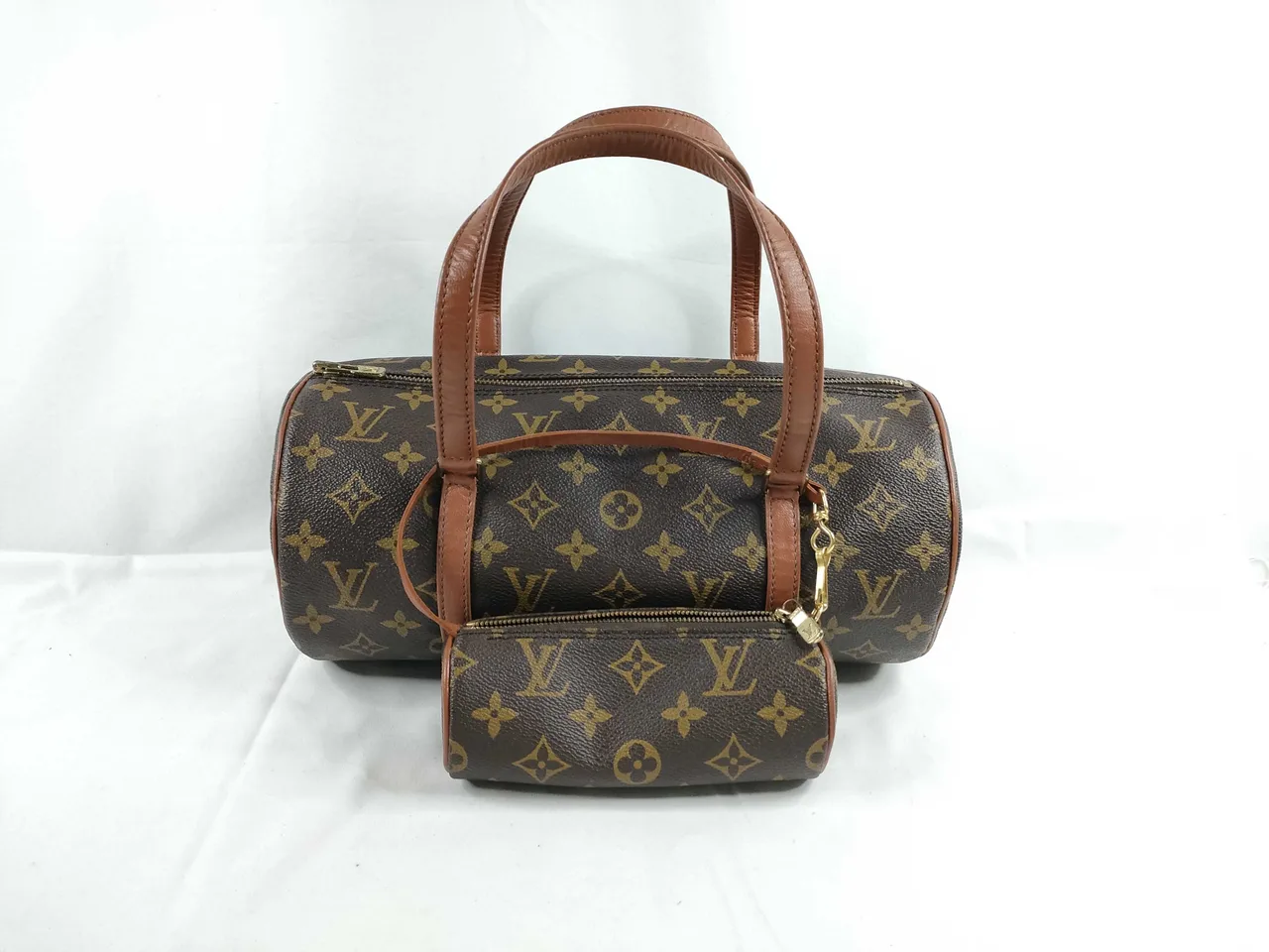 路易威登Monogram Papillon 30 M51365 881棕色袋子手提包