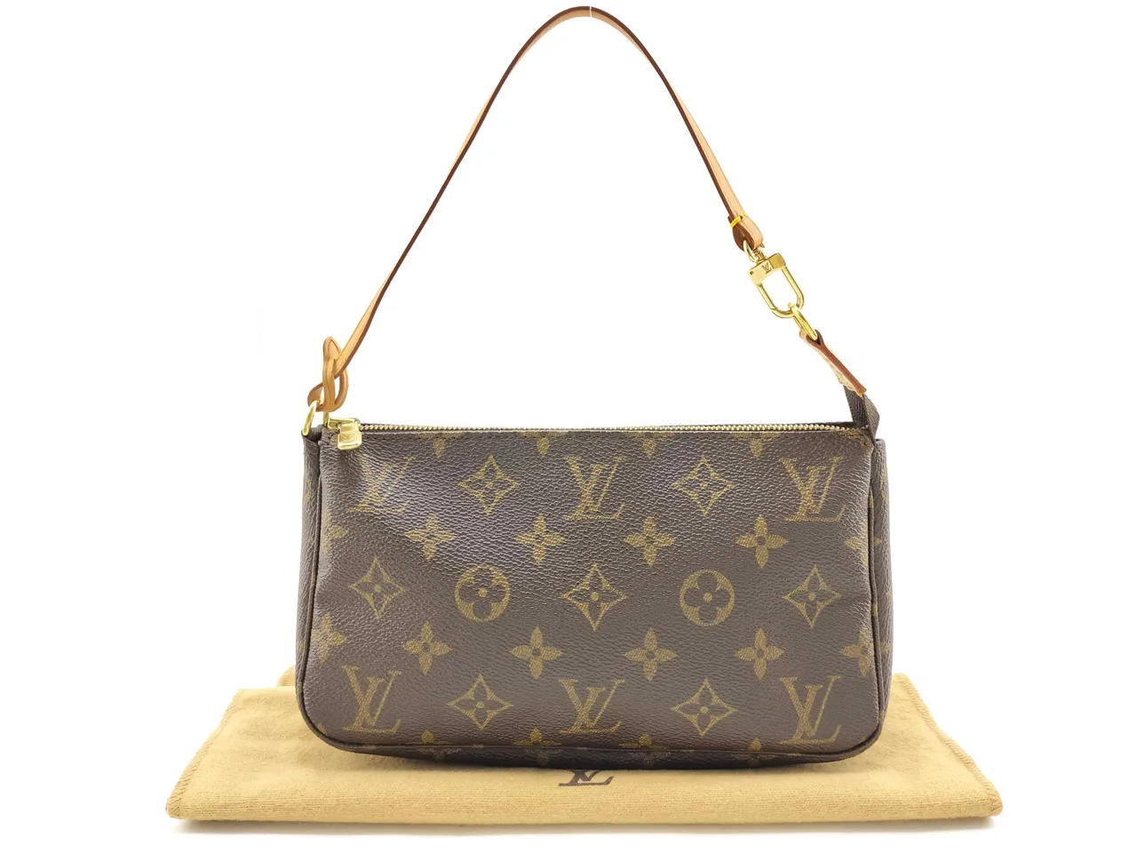 路易威登字母组合 Vuitton 字母组合 Pochette 配件 M51980 CA1001 棕色