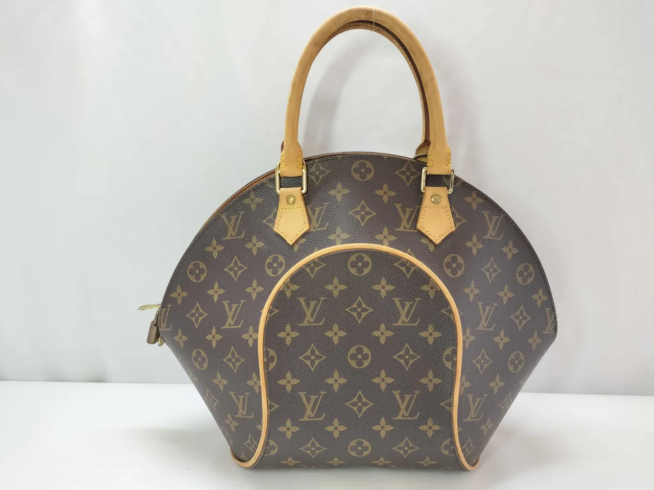 路易威登字母组合 Vuitton 字母组合 椭圆形 MM M51126 MI0977 棕色手提包