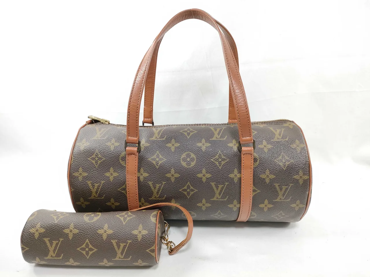 路易威登Monogram Vuitton Papillon 30 M51365 862棕色手提包