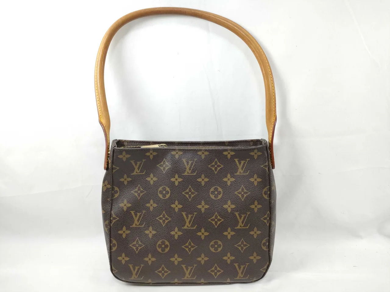 路易威登字母组合 Vuitton 字母组合环绕 MM M51146 FL0053 棕色单肩包