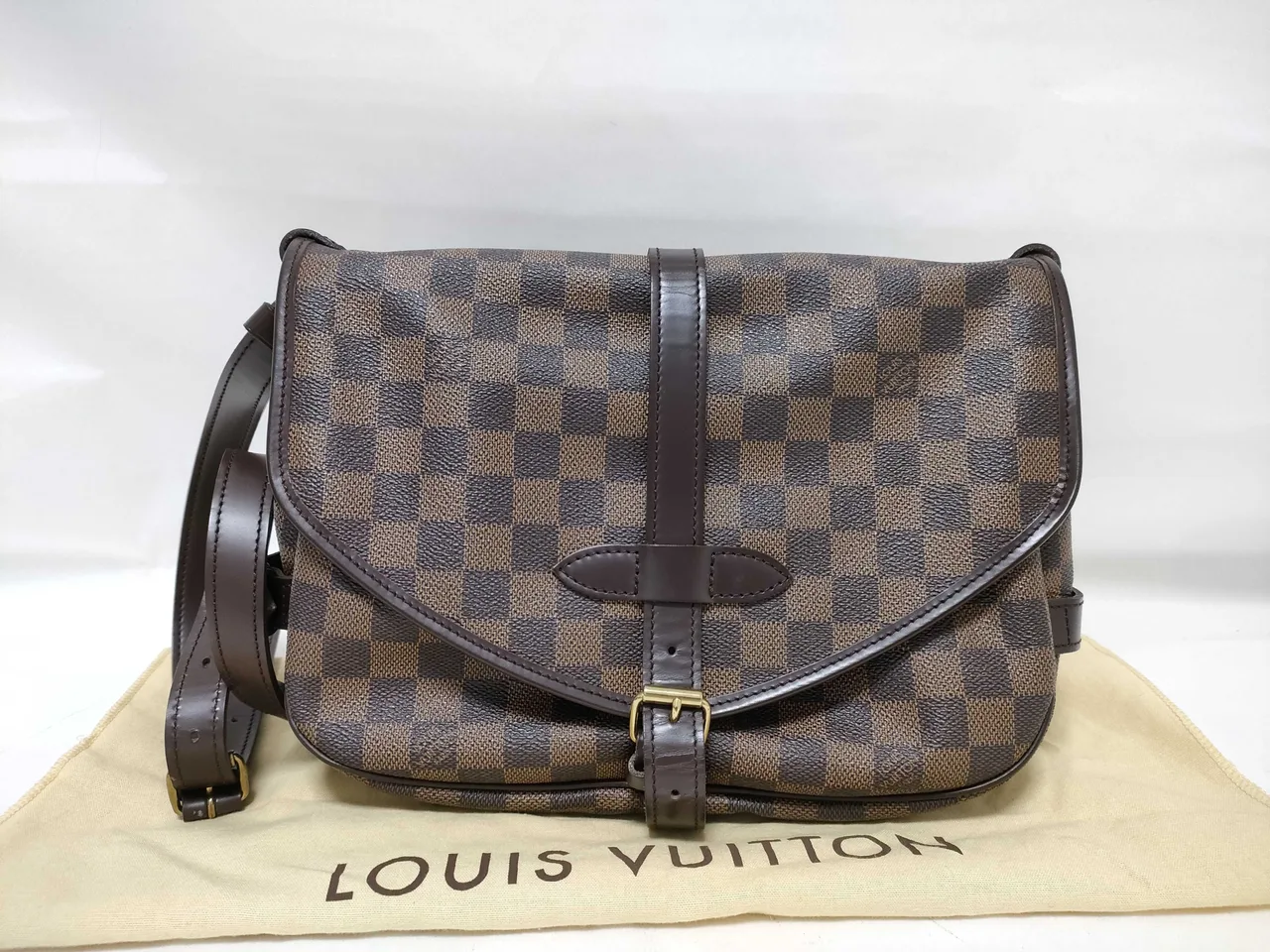 路易威登达米尔威登Damier Saumur 30 N48081 MB1027 棕色单肩包