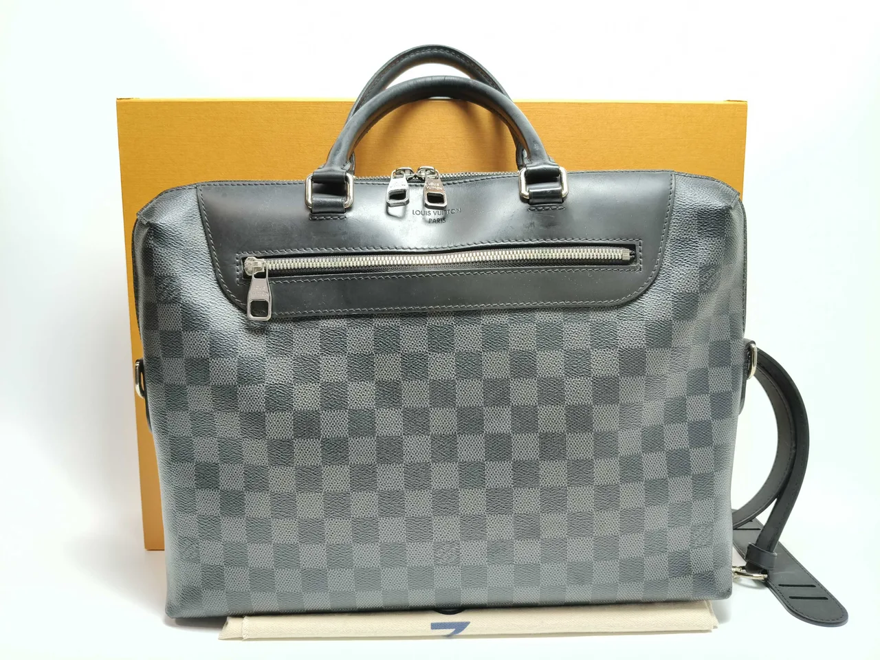 路易威登 Damier 石墨 威登 Damier 石墨 Porte Documan Joule NM N48260 CA1168 黑色商务包