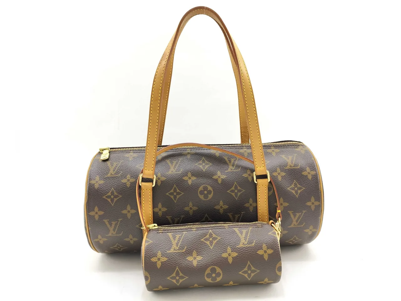 路易威登Monogram Vuitton Papillon 30 M51385棕色手提包