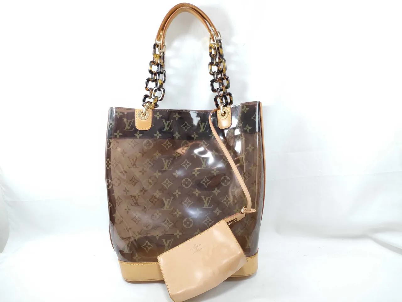 路易威登字母缩写 Vuitton Monogram Vinyl Caba Ambulance MM M92501 棕色 LM0013 手提袋