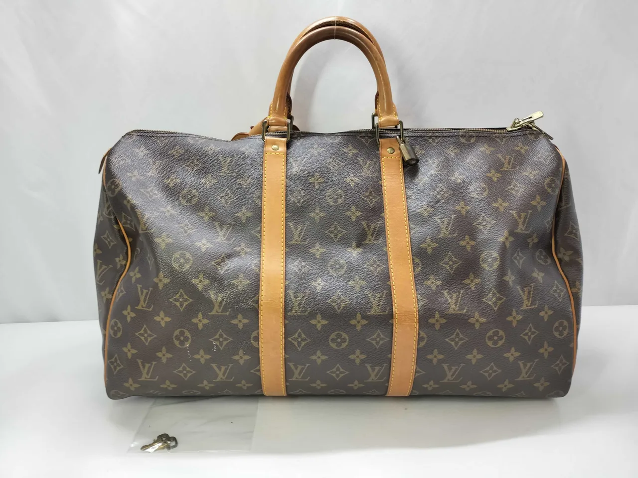 路易威登字母组合 Vuitton 字母组合钥匙杆 50 M41426 MB0911 波士顿包
