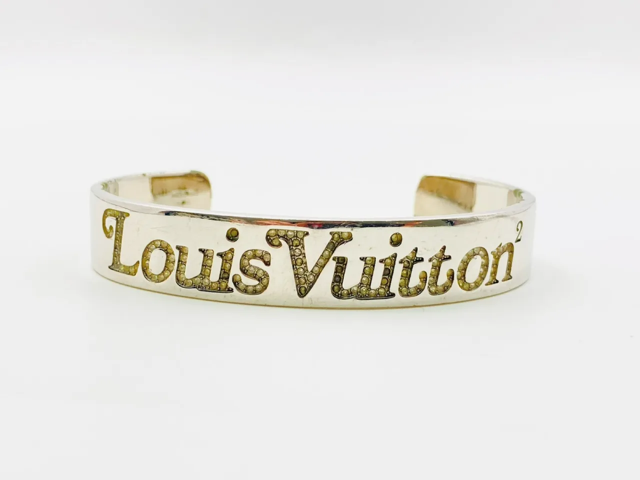 路易威登 LVxNIGO MP2694 铜色方形 LV Strass #L 银 OB0260 手链与手镯