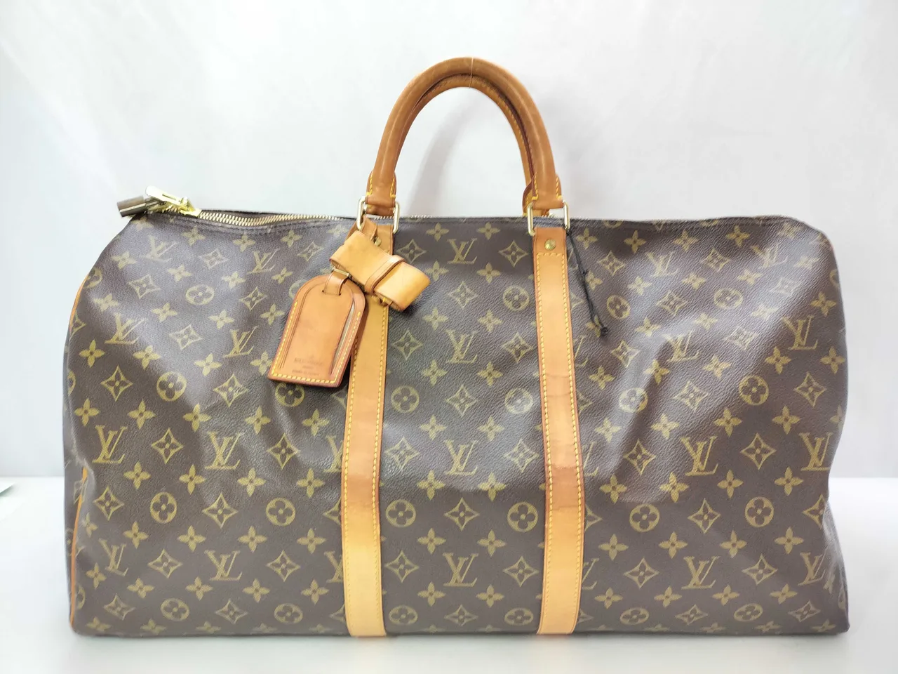 路易威登字母组合 Vuitton 字母组合钥匙杆 55 M41424 棕色 FL0011 波士顿包