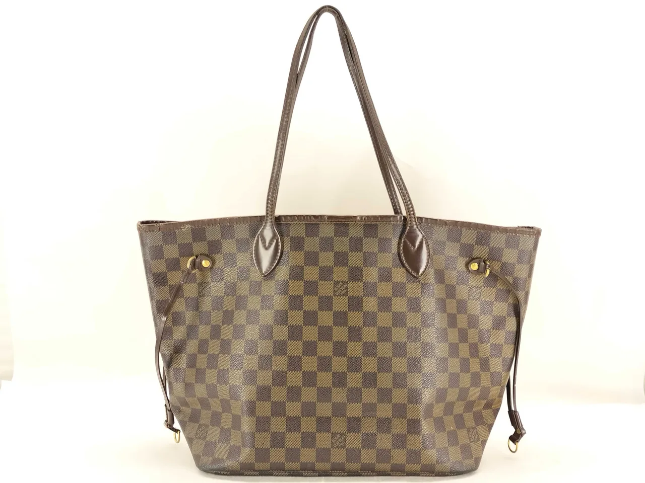 路易威登达米尔SG-路易威登达米尔Neverfull MM N40599 SP1038棕色无袋手提袋