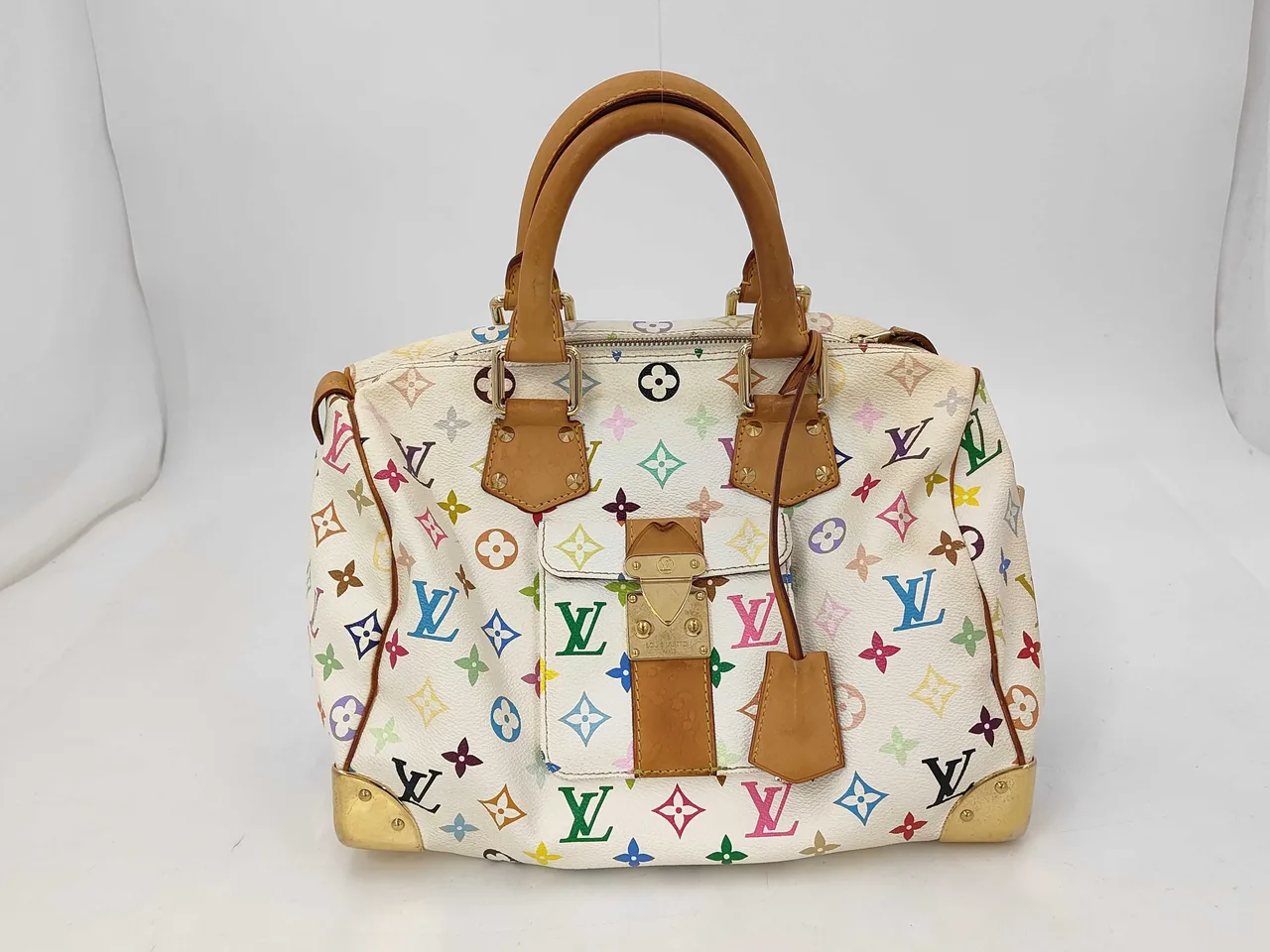 路易威登 Speedy 30 白色多色手袋