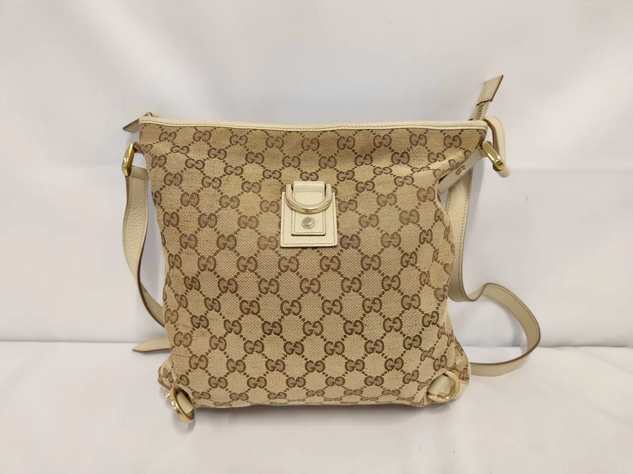 GUCCI GG 帆布131326单肩包 单肩包