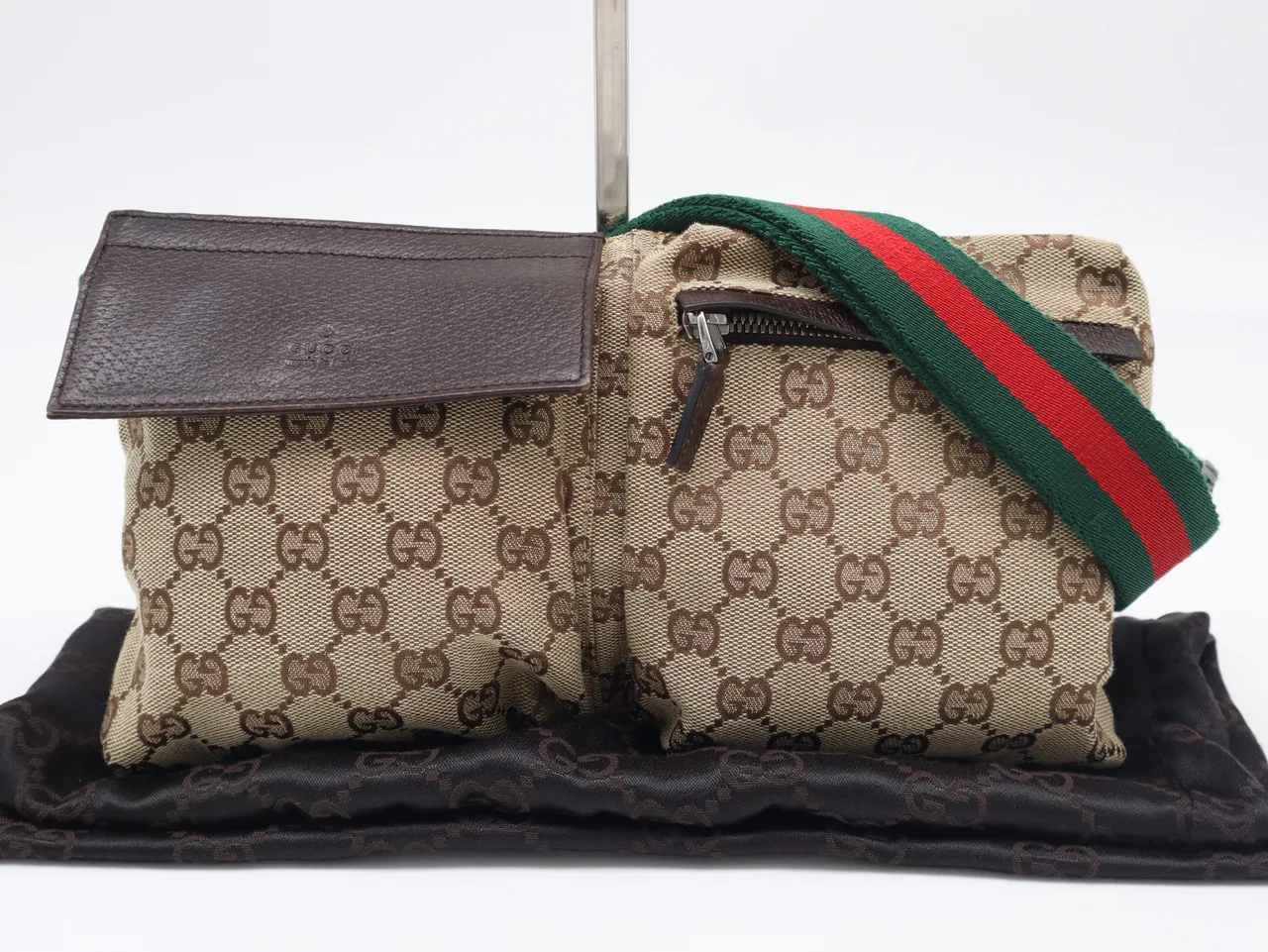 GUCCI 285666GG 帆布腰包带储物袋腰包