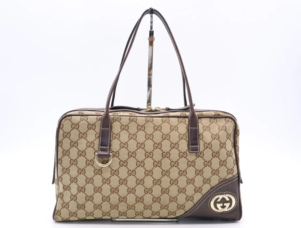 GUCCI 169971GG 帆布手袋 米棕色204046手袋