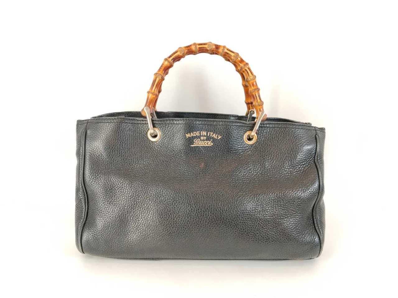 GUCCI 竹制 Gucci 竹皮双向手提包 黑色 323660 手提包