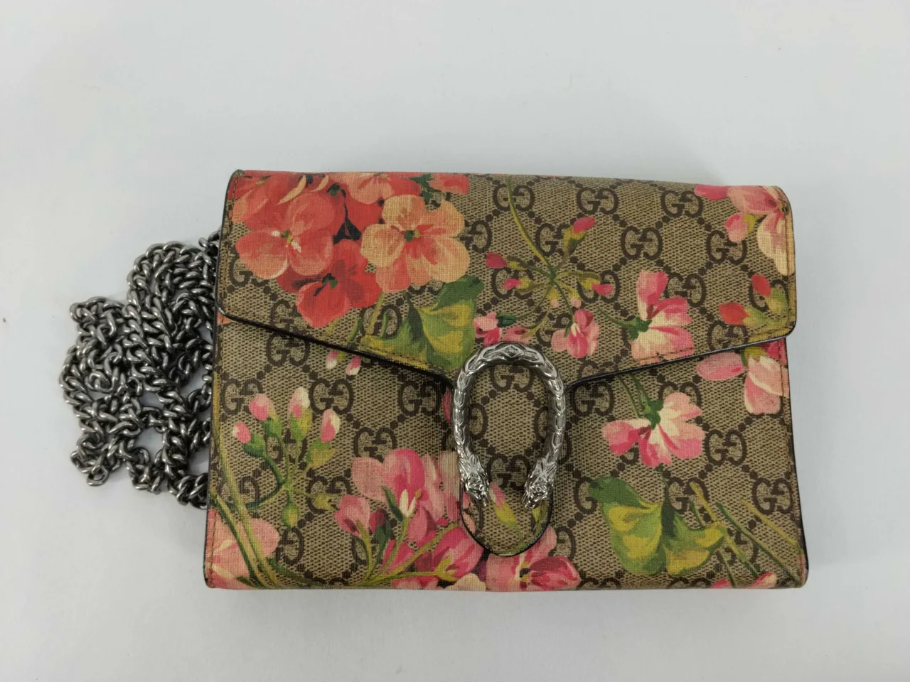 GUCCI GG 帆布 Gucci 花卉单肩包