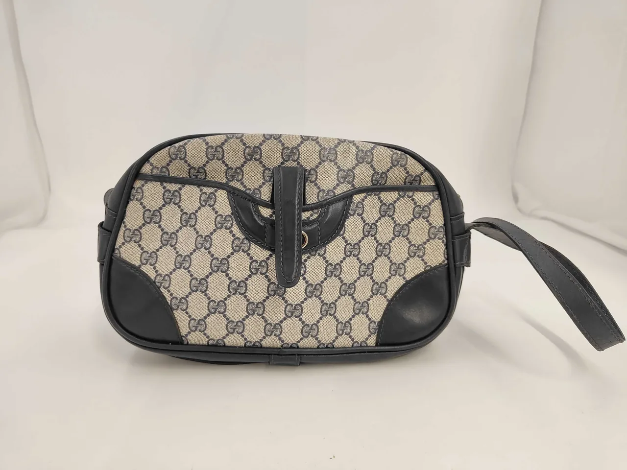 GUCCI GG Supreme Navy 单肩包