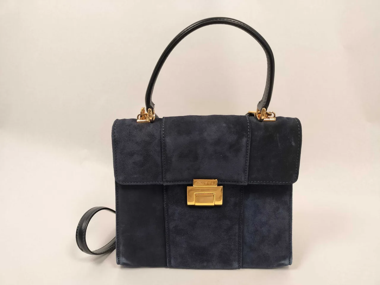 GUCCI 麂皮双向单肩包