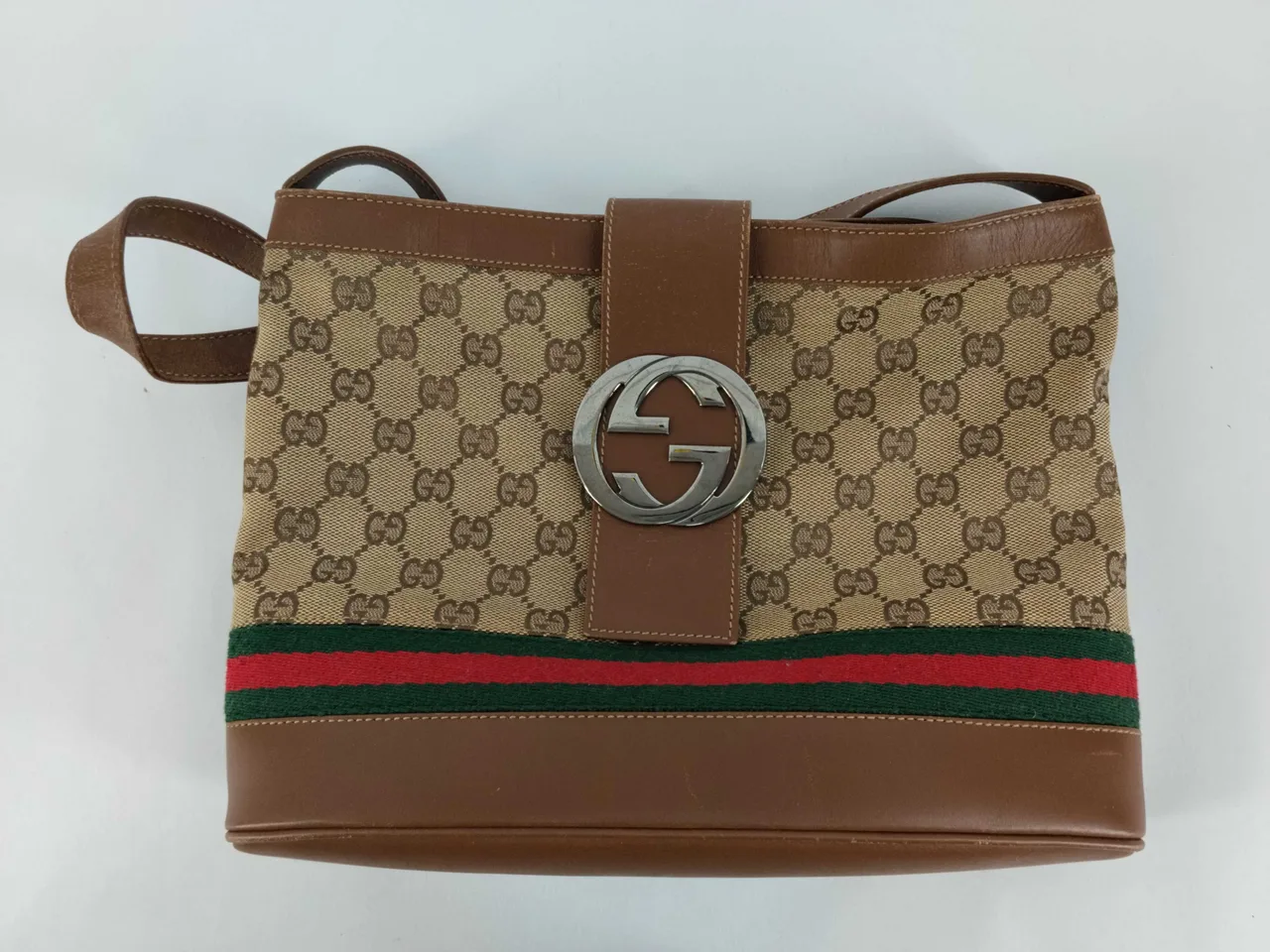 古驰GG Supreme Gucci单肩包