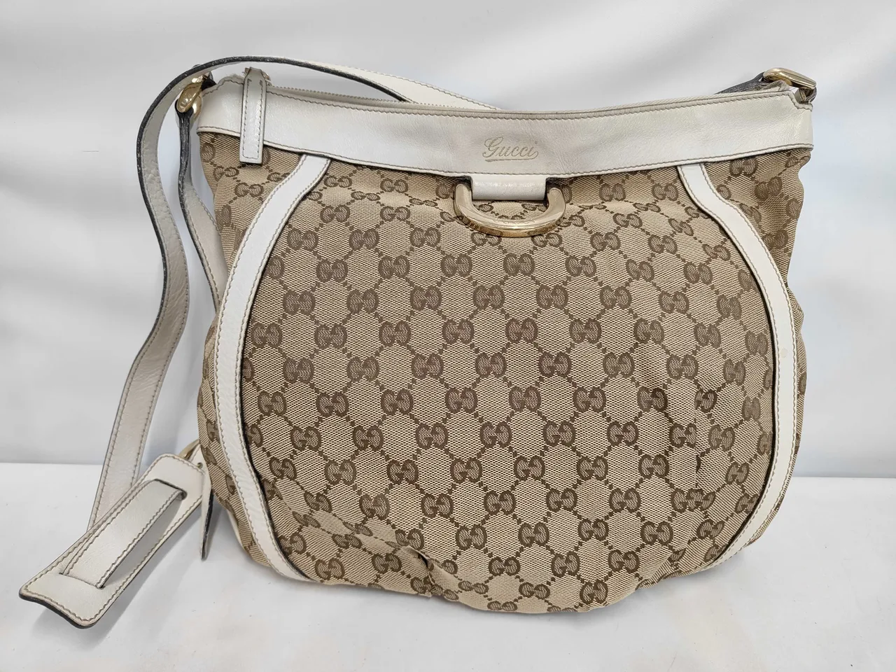 GUCCI GG 帆布 Abby 单肩包