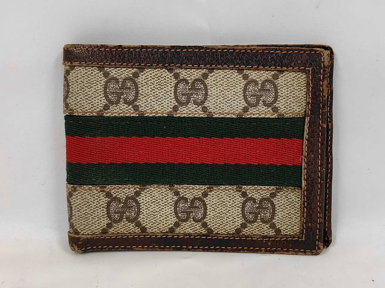 古驰 GG Supreme Gucci 老款 GG Supreme 双折叠钱包
