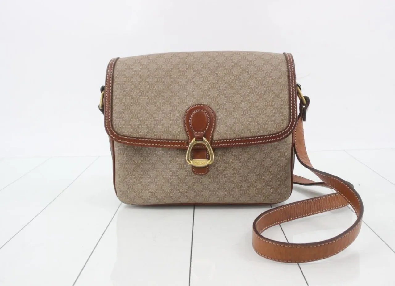 CELINE Macadam PVC皮革单肩包