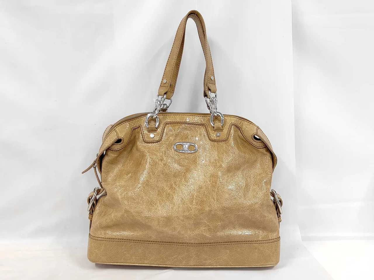CELINE Triomphe 手袋 皮革米色手袋