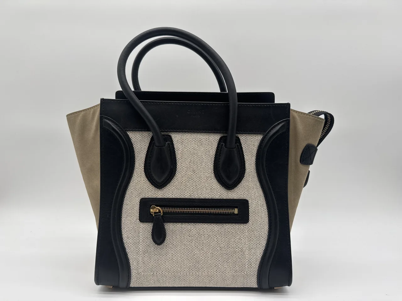 CELINE 微型购物者行李麂皮包