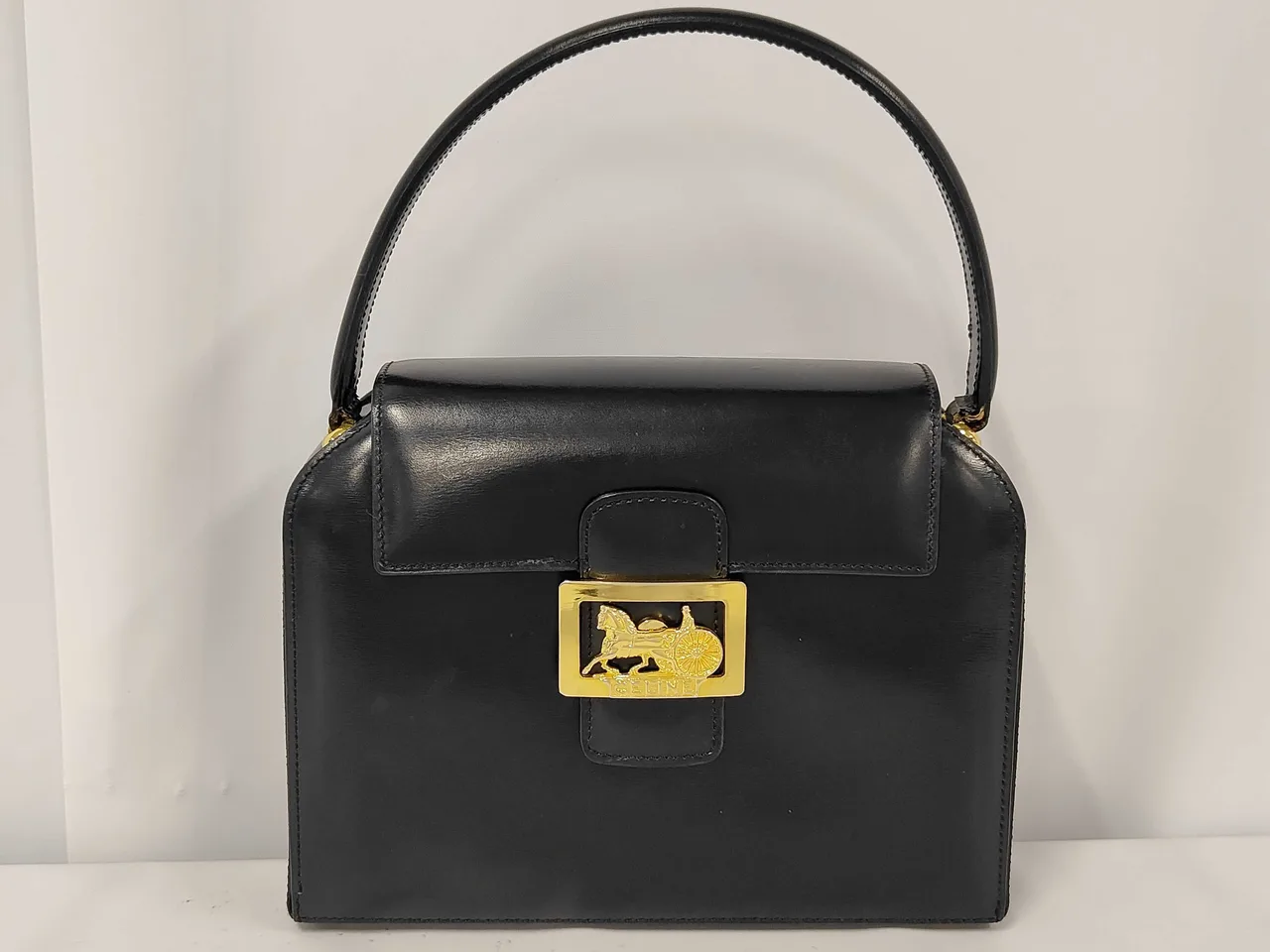 CELINE CELINE 马车配件复古手提包