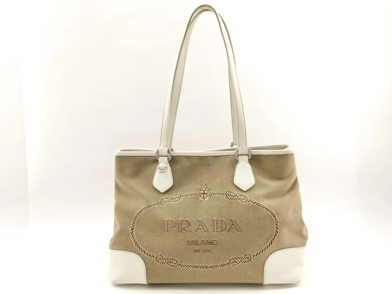 PRADA Prada 标志/提花手提包 手提包