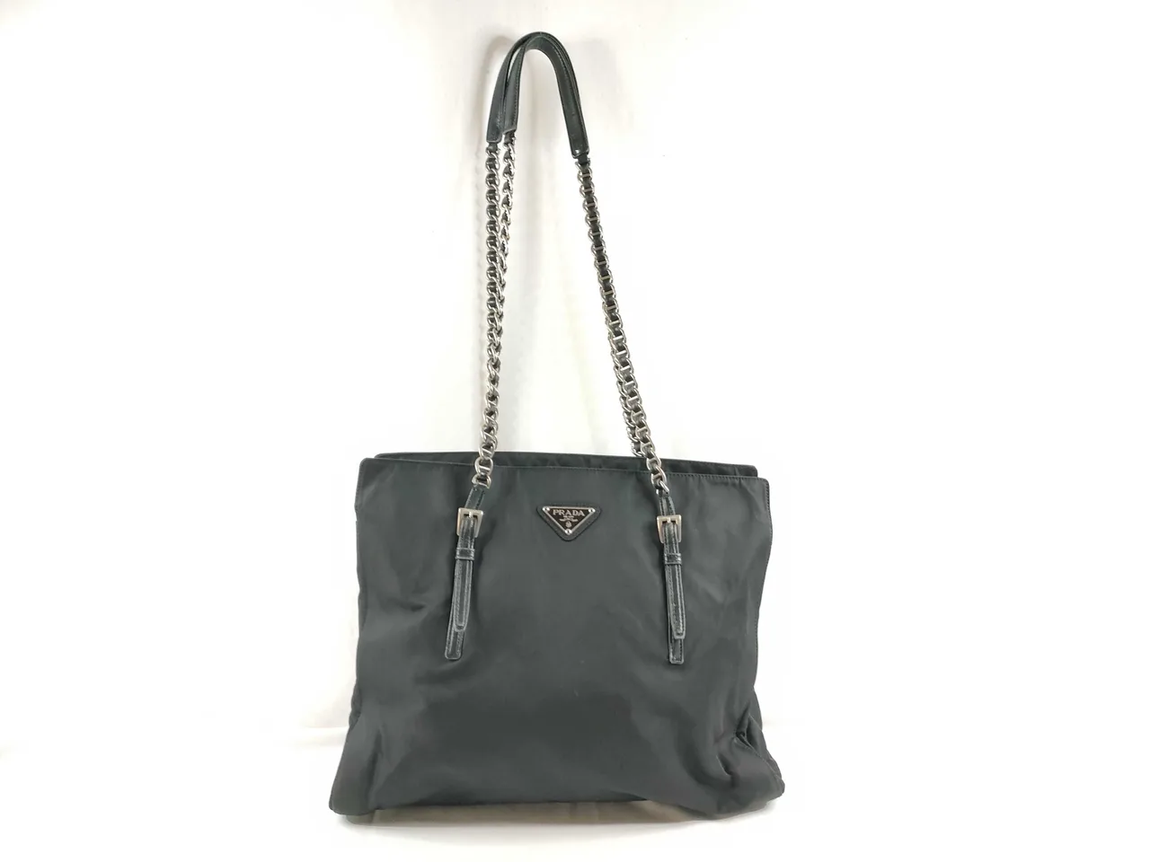 PRADA 尼龙链条托特包单肩包