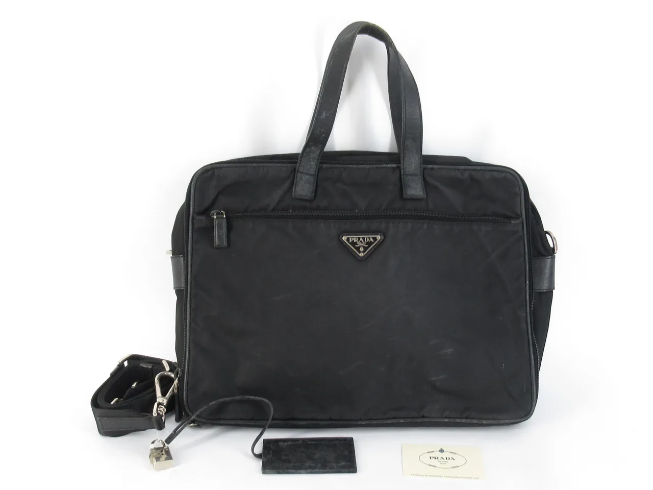 PRADA 尼龙Prada手提包商务包