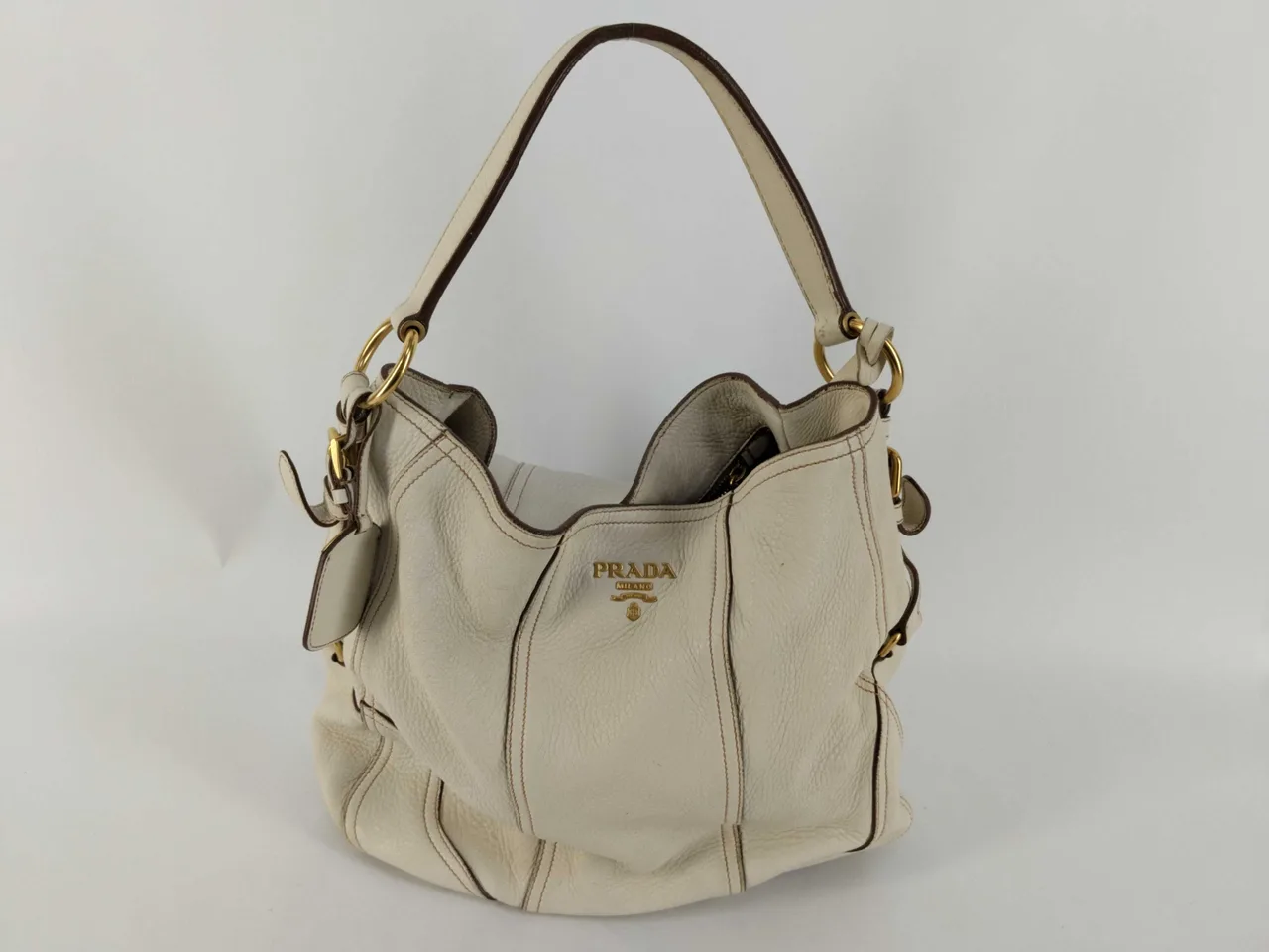 PRADA Prada 皮革单肩单肩包