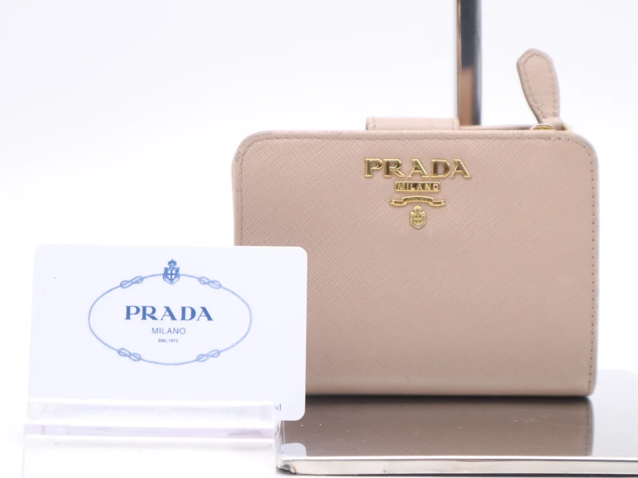 PRADA 1ML018 Saffiano 钱包卡附带钱包