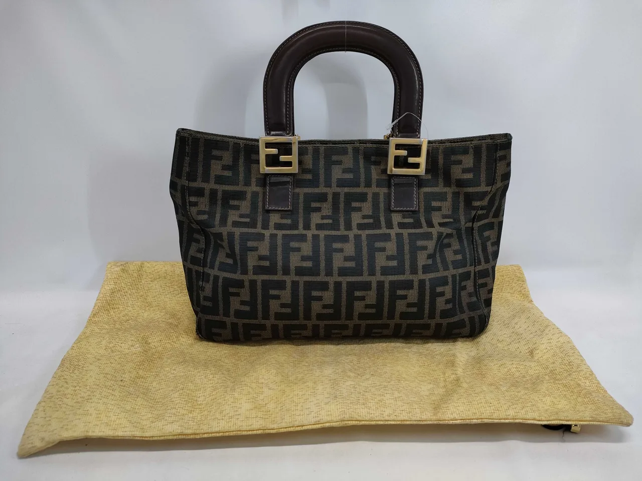 FENDI Zucca图案FF标志提花手提包 手提包