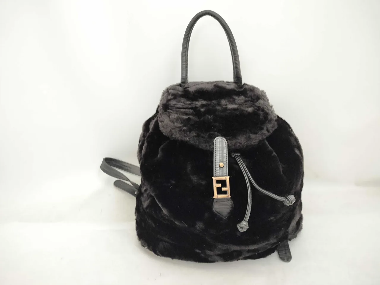 FENDI 毛皮背包背包