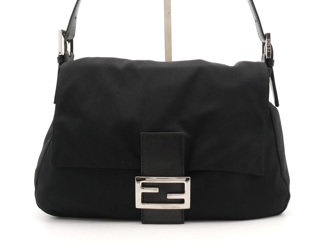 FENDI Mamma 尼龙皮质单肩包