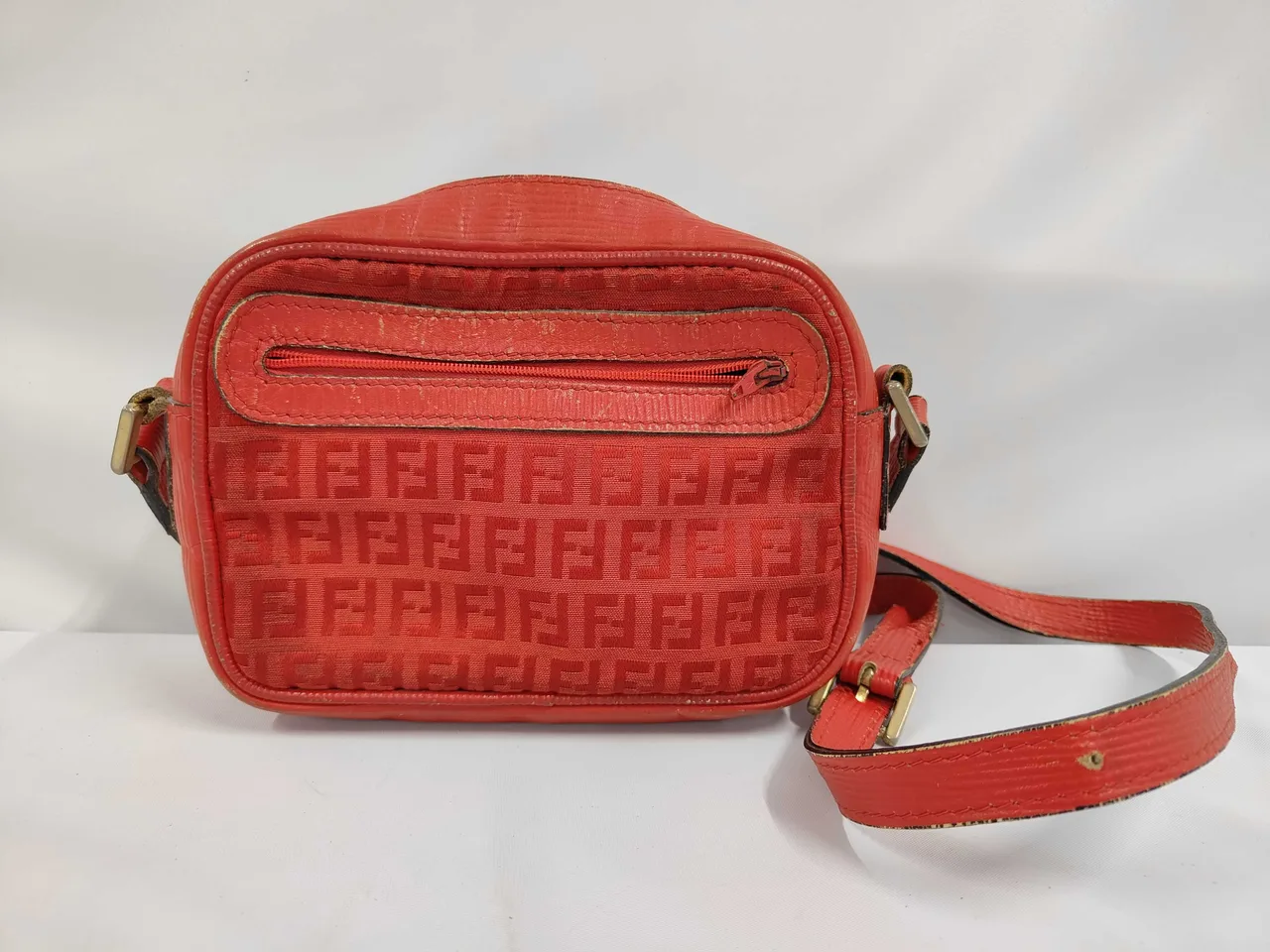 FENDI FENDI Zucchino 红色单肩包 单肩包