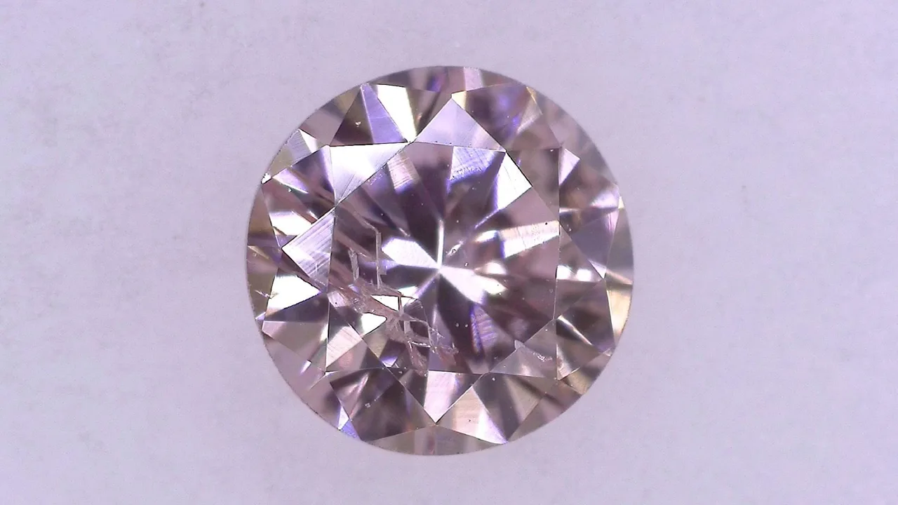 0.301ct FANCY PINK I-1 ****/GD/FR 强力蓝色 天然色 4.18-4.25X2.66mm RD 钻石散装