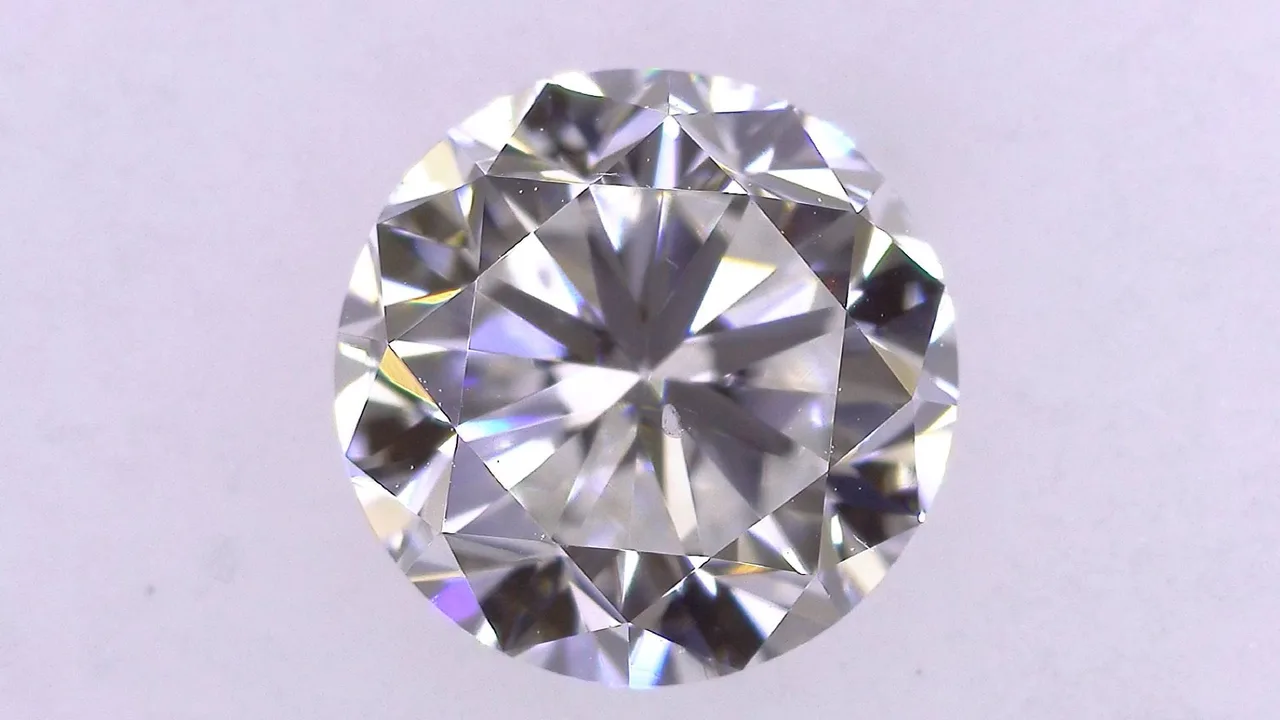 1.003ct F SI-1 贫/金/法 中蓝色 天然 6.15-6.25X3.93mm 钻石/散装