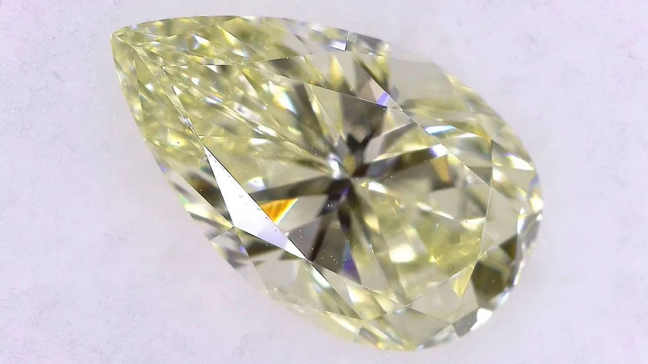 1.508克拉，N）非常浅黄色SI-1 ****/GD/FR淡天然10.14-6.07X4.28毫米PS Diamond Loose